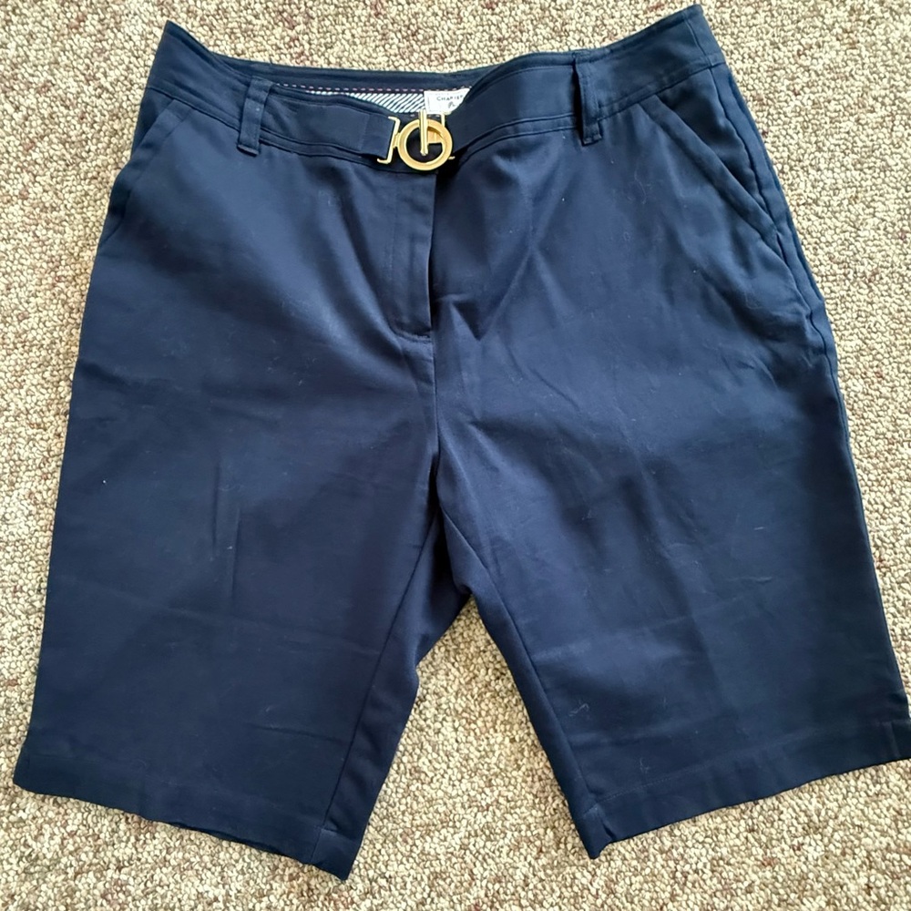 Charter Club Navy Blue Bermuda Shorts size 10